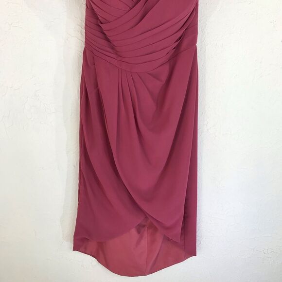 JJ’s House Womens Formal Dress Sweetheart Neckline Cap Sleeve Draped Front Sz S - Picture 4 of 16